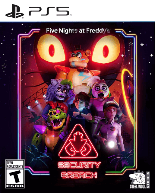 Five Nights At Freddy's: Security Breach box art for Playstation 5